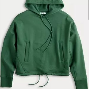 FLX Embraced Cropped Forest Green Hoodie XS
